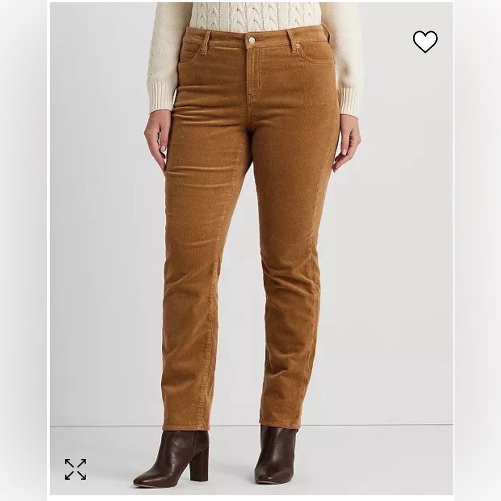LAUREN RALPH LAUREN Plus Size Mid-Rise Corduroy Pants